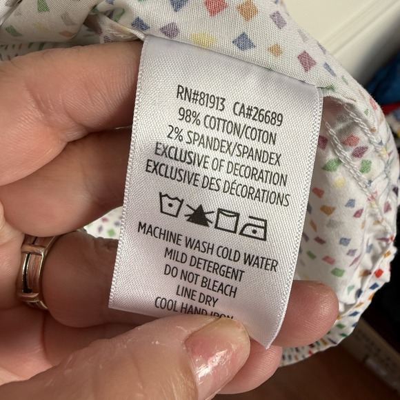 Robert Graham Men's XL Shirt White Multi , Short Sleeve, Button-Up, Classic Fit - Picture 6 of 8